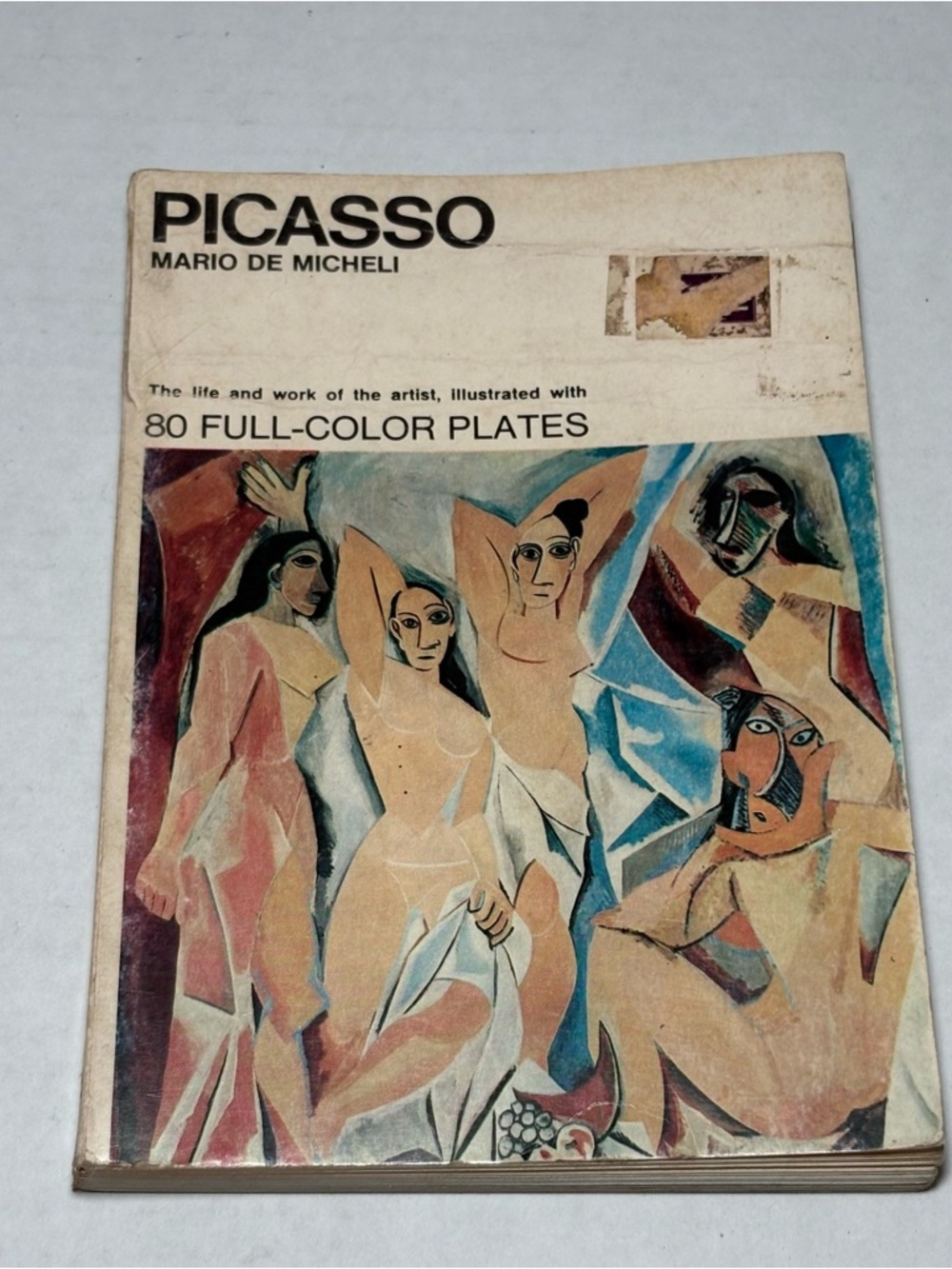 Picasso by Mario De Micheli 1967 80 Full Color Plates Paperback RARE Art Retro